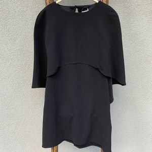 ASOS Black Cape Dress - Size 6